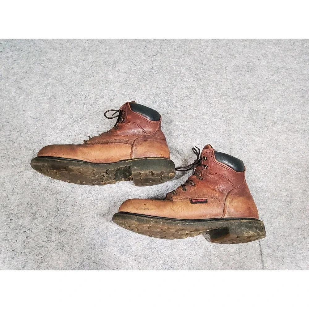 Men's Red Wings Supersole 2.0 606 Boots Size 9.5 US Workwear Soft Toe